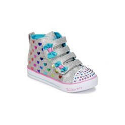 Buty Dziecko Skechers SHUFFLE LITE. Szare trampki dziewczęce Skechers, bez wzorów, bez zapięcia. Za 175,20 zł.