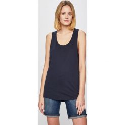 Tommy Hilfiger - Top. Niebieskie bluzki damskie TOMMY HILFIGER, s, bez wzorów, z bawełny, z okrągłym kołnierzem. W wyprzedaży za 129,90 zł.