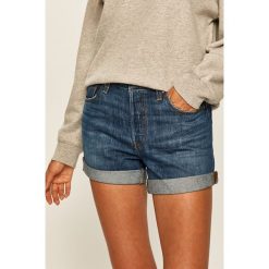 Levi's - Szorty jeansowe. Niebieskie szorty damskie Levi's®, s, bez wzorów, z bawełny, casualowe, z podwyższonym stanem. Za 239,90 zł.