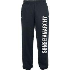 Sons Of Anarchy Logo Spodnie dresowe czarny. Czarne spodnie dresowe męskie marki Sons Of Anarchy, l, z nadrukiem, z dresówki. Za 121,90 zł.