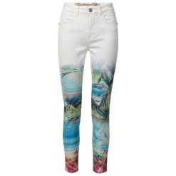 Desigual Jeansy Damskie Pant Juno 36 Białe. Białe jeansy damskie marki Desigual, z jeansu. Za 449,00 zł.