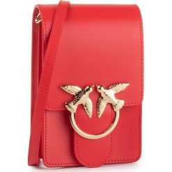 Torebka PINKO - Love Smart Simply PE 20 PLTT 1P21LQ Y5FF Red R24. Czerwone listonoszki damskie Pinko, bez wzorów, ze skóry, bez dodatków. Za 839,00 zł.