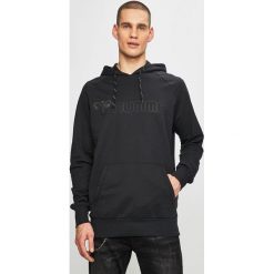 Hummel - Bluza. Zielone bluzy męskie Hummel, s, z nadrukiem, z bawełny, z kapturem. W wyprzedaży za 129,90 zł.
