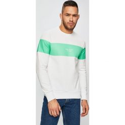 Tommy Hilfiger - Bluza. Białe bluzy męskie TOMMY HILFIGER, s, z nadrukiem, z bawełny, z okrągłym kołnierzem, bez rękawów, bez kaptura. W wyprzedaży za 359,90 zł.