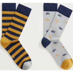 Mango Man - Skarpety TURTLE (2-pack). Skarpetki męskie Mango Man, bez wzorów, z elastanu. Za 49,90 zł.