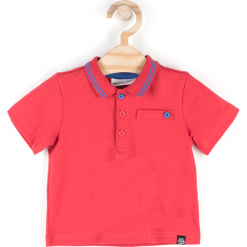 Koszulka. Czerwone t-shirty chłopięce BIP BIP, bez wzorów, z elastanu, z krótkim rękawem. Za 19,90 zł.