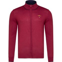 Sweter AERONAUTICA MILITARE. Niebieskie swetry męskie Aeronautica Militare, na lato, bez wzorów, z wełny, ze stójką, bez kaptura. Za 850,00 zł.