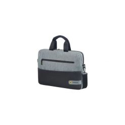 Torba do laptopa Samsonite 13.3"-14.1"American Tourister City Drift czrano-szara. Szare torby na laptopa marki Samsonite, w paski. Za 135,00 zł.