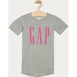 GAP - Sukienka dziecięca 104-176 cm. Niebieskie sukienki dziewczęce GAP, z nadrukiem, z dzianiny, z krótkim rękawem, krótkie, mini, proste. Za 139,90 zł.