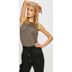 Morgan - Top. Zielone bluzki damskie Morgan, s, bez wzorów, z poliesteru, bez kołnierzyka, bez rękawów. W wyprzedaży za 139,90 zł.
