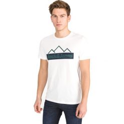 Jack & Jones Midmount Koszulka Biały. Białe podkoszulki męskie s, z bawełny, krótkie. Za 56,95 zł.