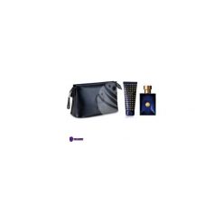 Kosmetyczki męskie: SET Versace Dylan Blue (M) edt 100ml + sg 100ml + kosmetyczka