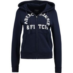 Abercrombie & Fitch HOLIDAY LOGO Bluza rozpinana navy. Niebieskie bluzy damskie marki Abercrombie & Fitch, xl, z bawełny. Za 349,00 zł.