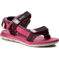 Sandały ECCO - Intrinsic Lite 70113250568 Grape/Beetroot. Różowe sandały dziewczęce ecco, z materiału. W wyprzedaży za 229,00 zł.