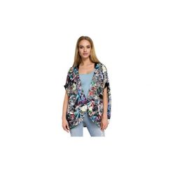 Swetry rozpinane / Kardigany Moe M268 Kardigan oversize ze ściągaczem. Szare kardigany damskie Moe, m. Za 115,00 zł.