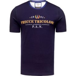 T-shirt AERONAUTICA MILITARE. Białe t-shirty męskie Aeronautica Militare, z nadrukiem, z bawełny, z okrągłym kołnierzem. Za 220,00 zł.