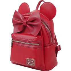 Myszka Miki i Minnie Loungefly - Minni Plecak czerwony. Czerwone plecaki damskie marki Myszka Miki i Minnie, z aplikacjami. Za 284,90 zł.
