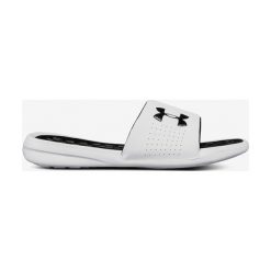 Under Armour Playmaker Kapcie Biały. Białe kapcie damskie Under Armour, z materiału. Za 137,95 zł.