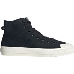 Adidas Originals Nizza High Tenisówki Czarny. Czarne trampki męskie adidas Originals, bez wzorów, ze skóry, bez zapięcia. Za 404,95 zł.