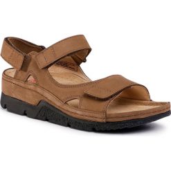 Sandały BERKEMANN - Kimba 01158 Khaki 497. Pomarańczowe klapki damskie Berkemann, bez wzorów, ze skóry, bez obcasa, na obcasie. W wyprzedaży za 419,00 zł.