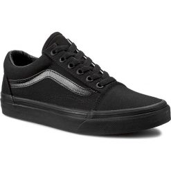 Tenisówki VANS - Old Skool VN000D3HBKA Black. Czarne półbuty damskie Vans, bez wzorów, z gumy, bez zapięcia. W wyprzedaży za 209,00 zł.