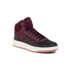ADIDAS HOOPS 2.0 MID EE7877. Pomarańczowe buty sportowe damskie Adidas, bez wzorów, ze skóry ekologicznej, sportowe. Za 279,99 zł.