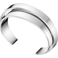 Calvin Klein Bransoletka Srebrny. Szare bransoletki damskie Calvin Klein, z materiału, srebrne. Za 412,95 zł.