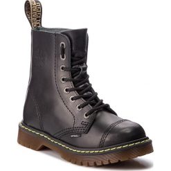 Glany STEEL - 113/AL/B Black. Czarne buty zimowe damskie marki Steel, ze skóry. Za 259,00 zł.