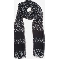 Armani Exchange Szalik Niebieski. Niebieskie szaliki damskie Armani Exchange, bez wzorów, z materiału. Za 343,95 zł.