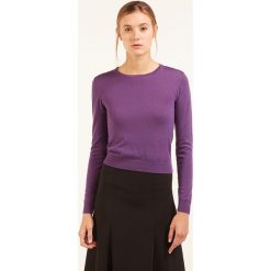 Swetry klasyczne damskie: Sweter w kolorze fioletowym
