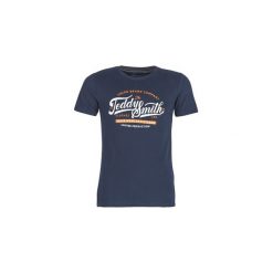 T-shirty z krótkim rękawem Teddy Smith TOREK. Niebieskie t-shirty męskie marki Teddy Smith, s, bez wzorów, bez kołnierzyka, krótkie. Za 89,00 zł.
