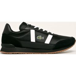Lacoste - Buty Partner. Czarne sneakersy męskie Lacoste, ze skóry, na sznurówki. W wyprzedaży za 329,90 zł.