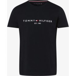 Tommy Hilfiger - T-shirt męski, niebieski. Niebieskie t-shirty męskie TOMMY HILFIGER, m, z haftami, bez kołnierzyka. Za 139,95 zł.
