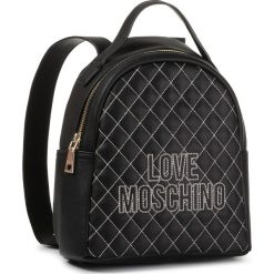 Plecak LOVE MOSCHINO - JC4279PP08KG100A Nero. Czarne plecaki damskie Love Moschino, bez wzorów, ze skóry ekologicznej, eleganckie, bez dodatków. Za 899,00 zł.