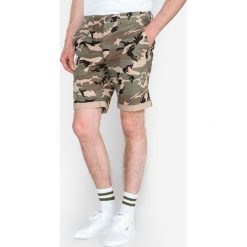Jack & Jones Enzo Szorty Zielony Brązowy. Pomarańczowe spodenki i szorty męskie Jack & Jones, s, bez wzorów, z elastanu. Za 156,95 zł.