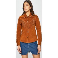 Only - Kurtka skórzana. Żółte kurtki damskie ONLY, s, bez wzorów, z poliesteru, krótkie. W wyprzedaży za 299,90 zł.