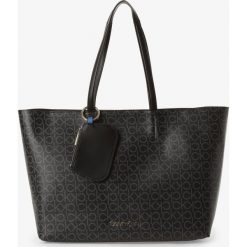 Calvin Klein - Damska torba shopper, czarny. Czarne torby damskie na zakupy Calvin Klein, z napisami, bez dodatków. Za 699,95 zł.