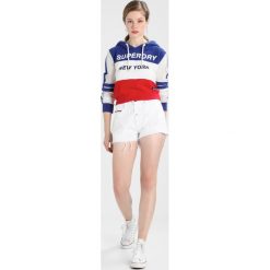 Bluzy damskie: Superdry SLEEVE CROP HOOD Bluza z kapturem blue