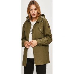 Tommy Jeans - Kurtka. Brązowe kurtki damskie s, z bawełny, długie. W wyprzedaży za 359,90 zł.