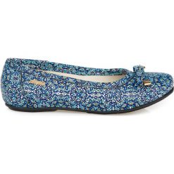 Płaskie balerinki z kokardką - skóra naturalna - model 012 - kolor mozaika. Baleriny damskie Zapato, bez wzorów, ze skóry, bez obcasa, na płaskiej podeszwie. W wyprzedaży za 202,30 zł.