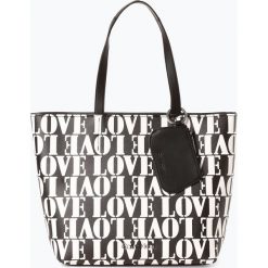 Calvin Klein - Damska torba shopper, czarny. Czarne torby damskie na zakupy Calvin Klein, z nadrukiem, ze skóry, z nadrukiem, bez dodatków. Za 699,95 zł.