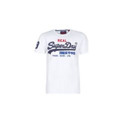 T-shirty z krótkim rękawem Superdry VINTAGE LOGO TRI TEE. Białe t-shirty męskie marki Superdry, s, bez wzorów, vintage, bez kołnierzyka, krótkie. Za 149,00 zł.