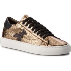 Sneakersy PATRIZIA PEPE - 2V7044/A4N5-Y340 Shiny Dark Gold. Żółte półbuty damskie Patrizia Pepe, ze skóry. W wyprzedaży za 499,00 zł.