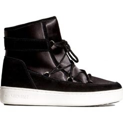 Buty MOON BOOT PULSE Z SATIN. Czarne buty sportowe damskie Moon Boot, na zimę. Za 750,00 zł.