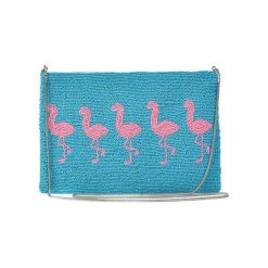 Kopertówki damskie: Kopertówka w kolorze turkusowo-różowym – (D)25 x (S)15 cm