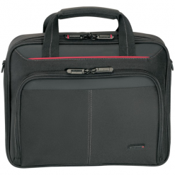 Targus Classic Clamshell Case 15,6" czarna. Czarne torby na laptopa Targus, w paski, eleganckie. Za 68,50 zł.