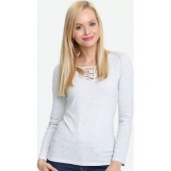 Jasnoszara Bluzka Louder. Szare bluzki longsleeves Born2be, l. Za 24,99 zł.