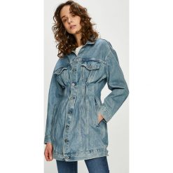 Levi's Made & Crafted - Kurtka. Niebieskie kurtki damskie Levi's® Made & Crafted, s, bez wzorów, z bawełny, długie. W wyprzedaży za 569,90 zł.