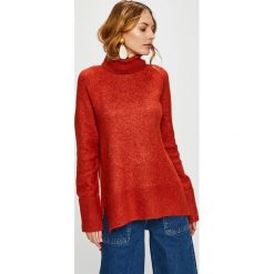 Vero Moda - Sweter. Brązowe golfy damskie marki Vero Moda, s, z dzianiny, z krótkim rękawem. W wyprzedaży za 89,90 zł.
