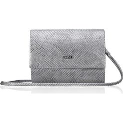 Kopertówka damska Felice F14 snake silver - srebrny. Szare kopertówki damskie Felice, w paski, małe, bez dodatków. Za 49,99 zł.